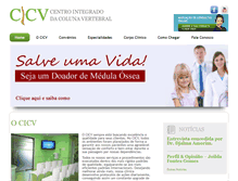 Tablet Screenshot of clinicacicv.com.br